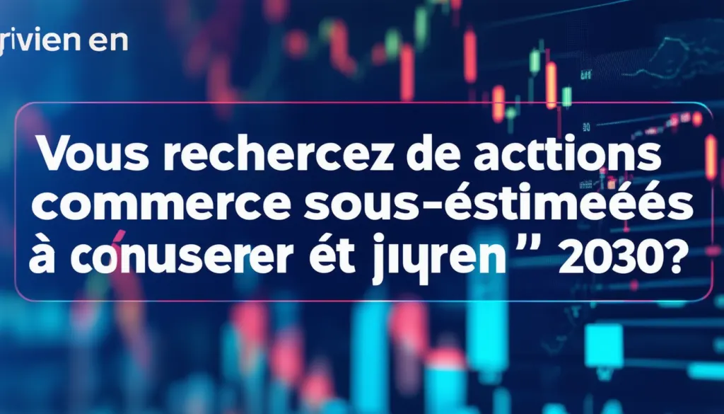 découvrez les actions e-commerce sous-estimées à acheter et à conserver jusqu'en 2030 pour optimiser vos investissements.