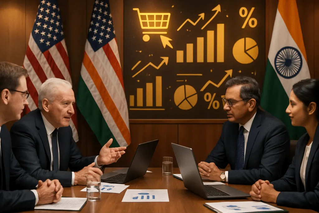 dans le cadre des négociations commerciales, les états-unis exhortent l'inde à assurer un accès total au commerce en ligne pour des géants comme amazon et walmart. découvrez les enjeux de cette pression américaine et ses possibles répercussions sur le marché indien.